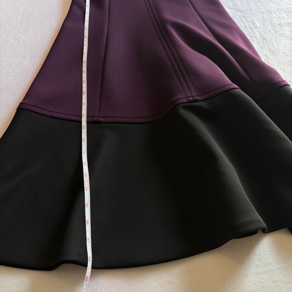 Calvin Klein Purple and Black Midi Dress - Picture 8 of 8